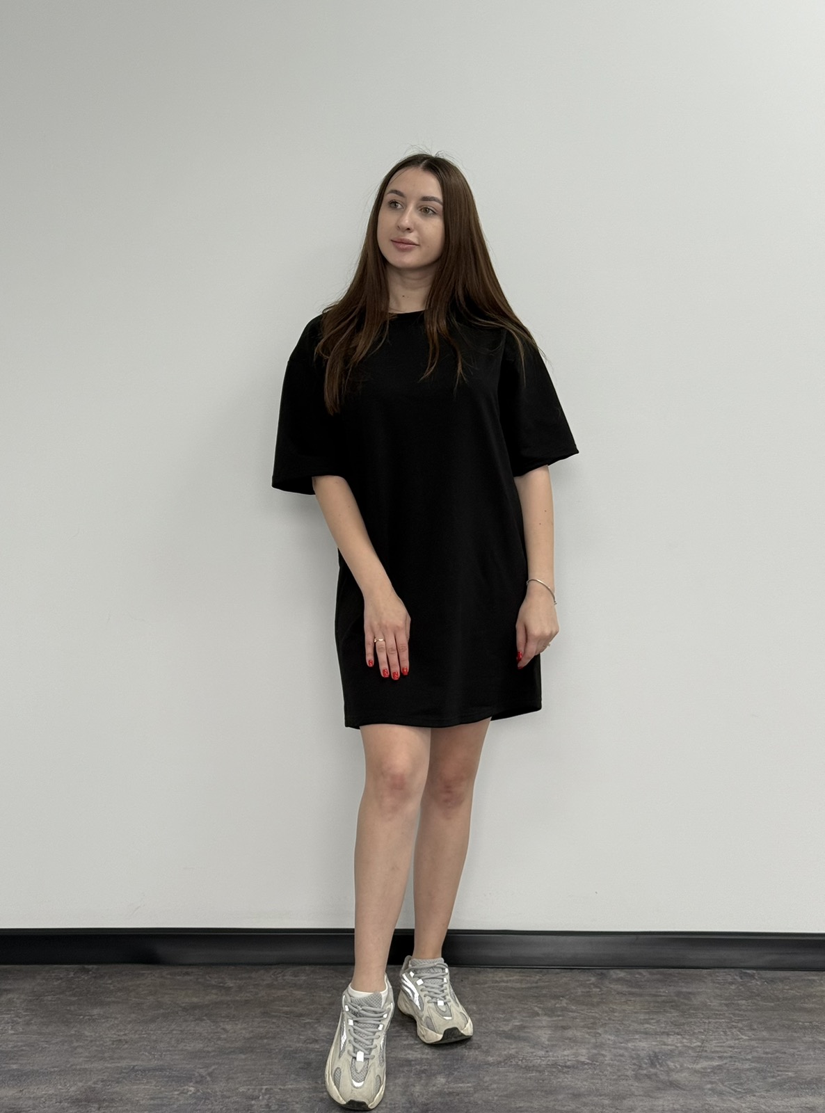 Сукня жіноча оверсайз преміум чорна S-XL